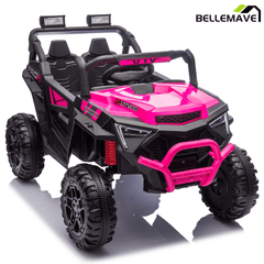 Bellemave® 24V 400W Electric Ride - On UTV for Kids 3 - 8 | Remote Control, Bluetooth, LED – Blue - Bellemave