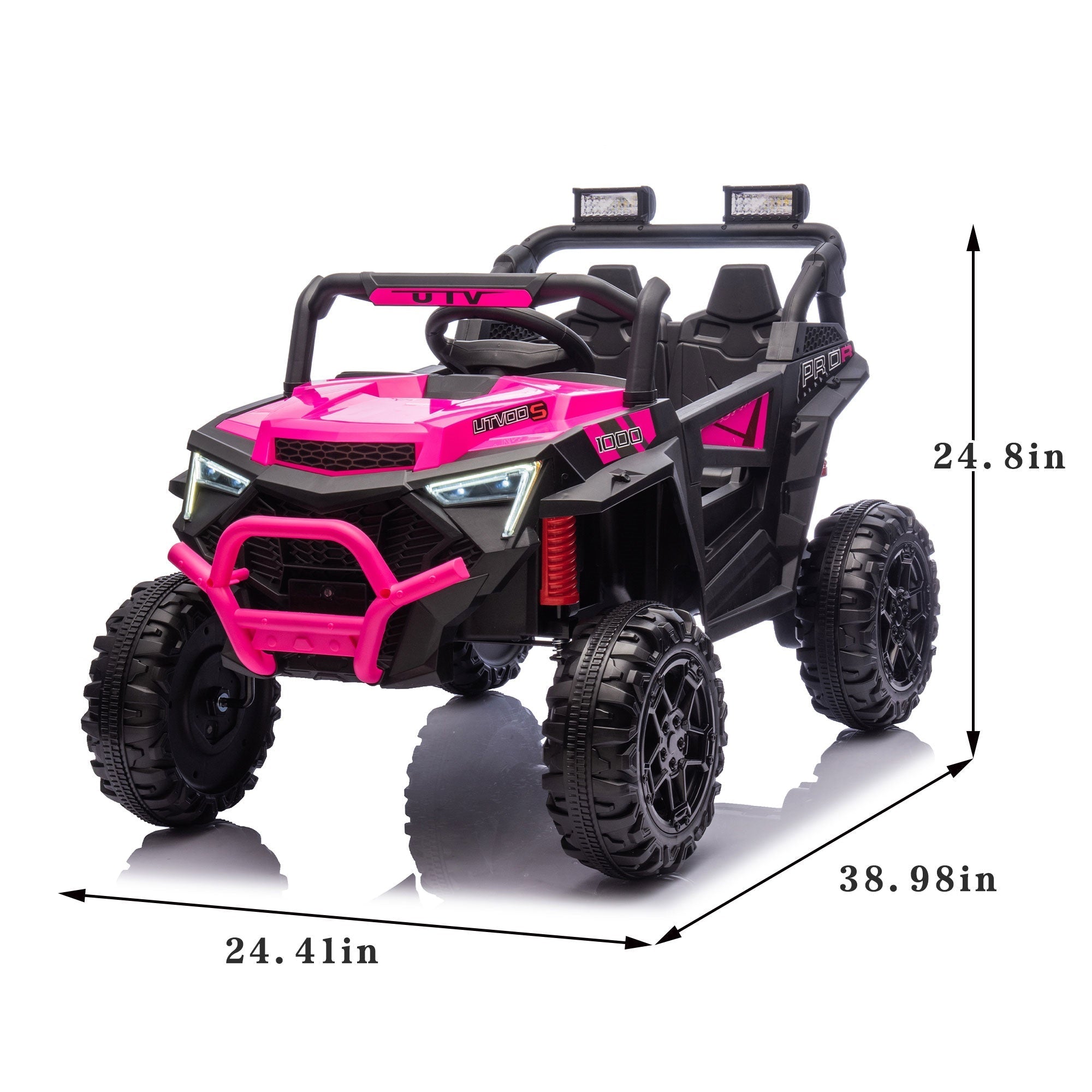 Bellemave® 24V 400W Electric Ride - On UTV for Kids 3 - 8 | Remote Control, Bluetooth, LED – Blue - Bellemave