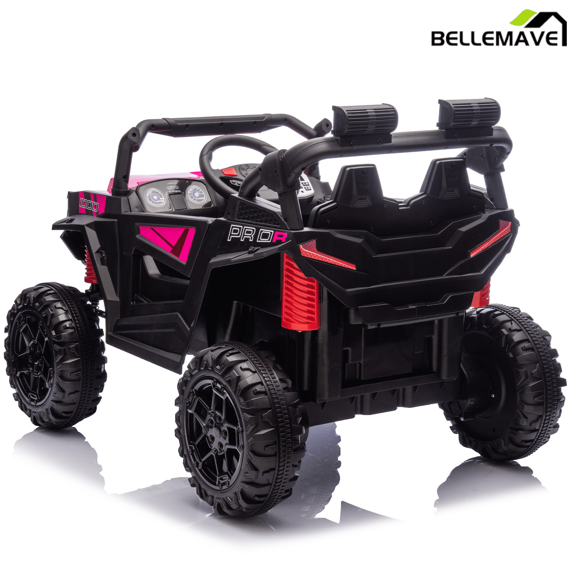 Bellemave® 24V 400W Electric Ride - On UTV for Kids 3 - 8 | Remote Control, Bluetooth, LED – Blue - Bellemave
