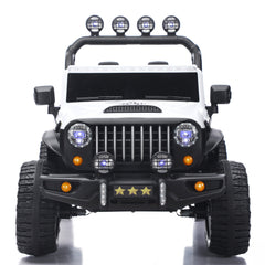 Bellemave® 24V Kids Ride On Car, 2 - Seater Electric Car with Remote Control, 4WD Motor, LED Lights, Adjustable Speed, USB & Music Player - Bellemave