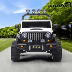 Bellemave® 24V Kids Ride On Car, 2 - Seater Electric Car with Remote Control, 4WD Motor, LED Lights, Adjustable Speed, USB & Music Player - Bellemave