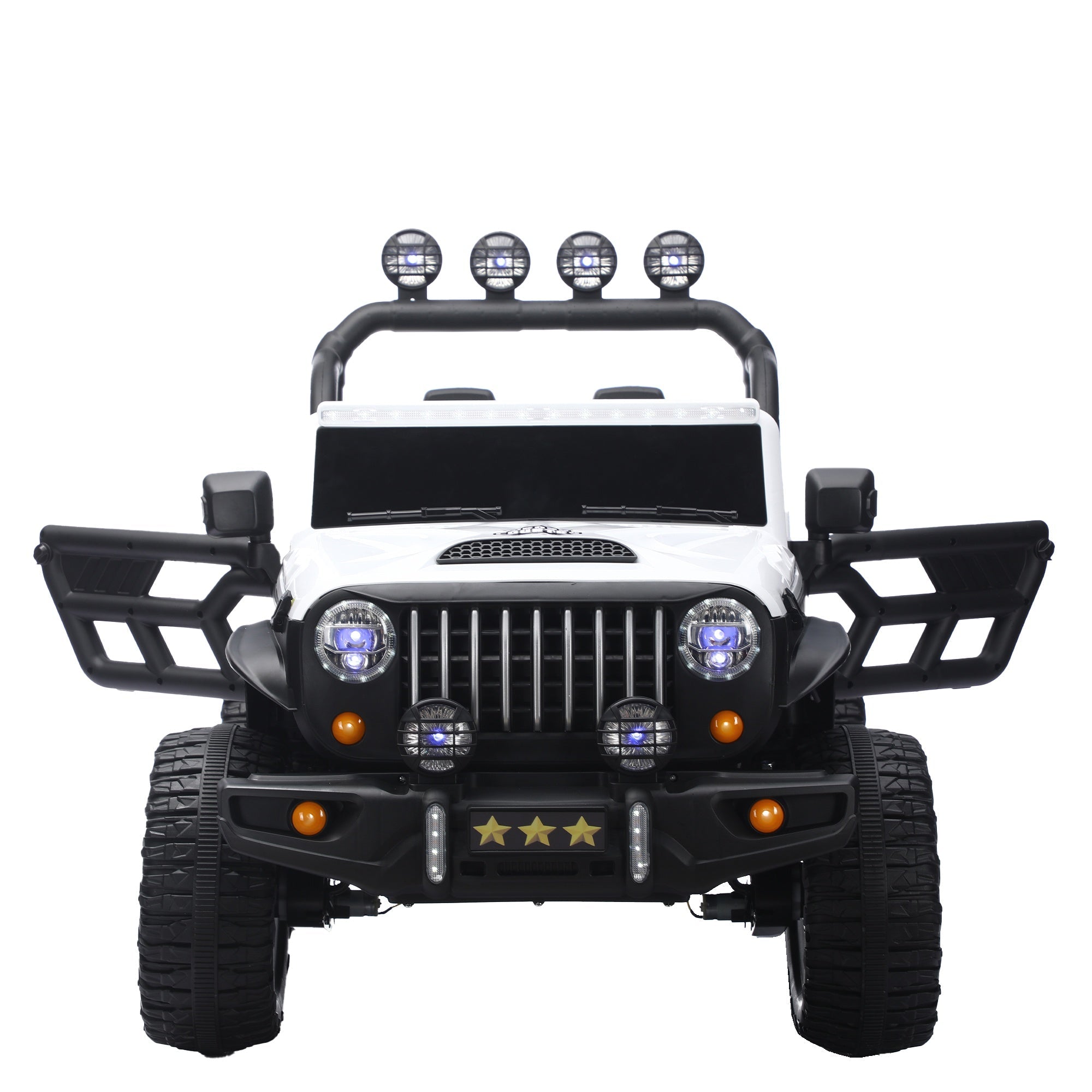 Bellemave® 24V Kids Ride On Car, 2 - Seater Electric Car with Remote Control, 4WD Motor, LED Lights, Adjustable Speed, USB & Music Player - Bellemave