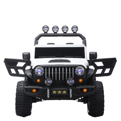 Bellemave® 24V Kids Ride On Car, 2 - Seater Electric Car with Remote Control, 4WD Motor, LED Lights, Adjustable Speed, USB & Music Player - Bellemave