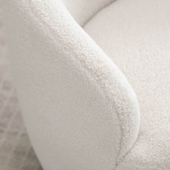 Bellemave® 25.6" Teddy Fabric Swivel Accent Armchair - Bellemave