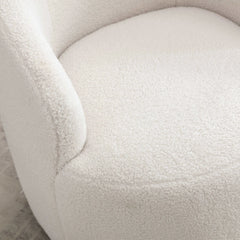 Bellemave® 25.6" Teddy Fabric Swivel Accent Armchair - Bellemave
