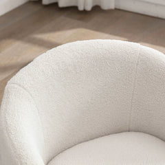 Bellemave® 25.6" Teddy Fabric Swivel Accent Armchair - Bellemave