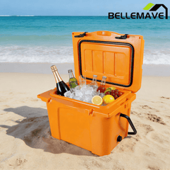 Bellemave® 25QT Portable Hard Cooler, 5 - 7 Day Ice Retention, Insulated Cooler for Camping Beach Fishing - Bellemave