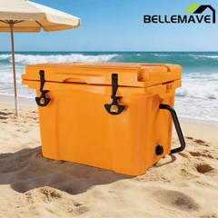 Bellemave® 25QT Portable Hard Cooler, 5 - 7 Day Ice Retention, Insulated Cooler for Camping Beach Fishing - Bellemave