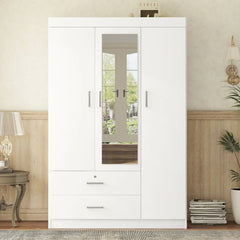 Bellemave® 3 - Door Mirror Wardrobe with Shelves - Bellemave