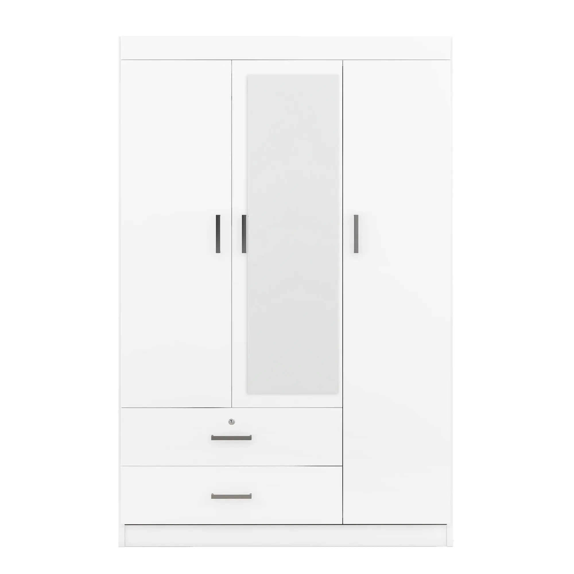Bellemave® 3 - Door Mirror Wardrobe with Shelves - Bellemave