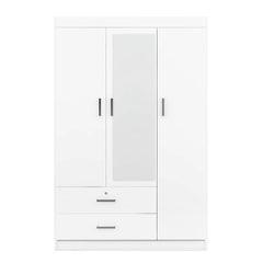 Bellemave® 3 - Door Mirror Wardrobe with Shelves - Bellemave