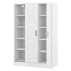 Bellemave® 3 - Door Shutter Wardrobe with Shelves - Bellemave