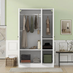 Bellemave® 3 - Door Shutter Wardrobe with Shelves - Bellemave