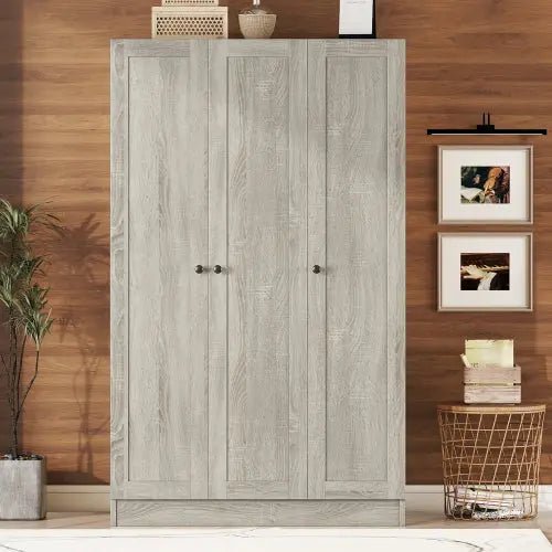 Bellemave® 3 - Door Shutter Wardrobe with Shelves - Bellemave