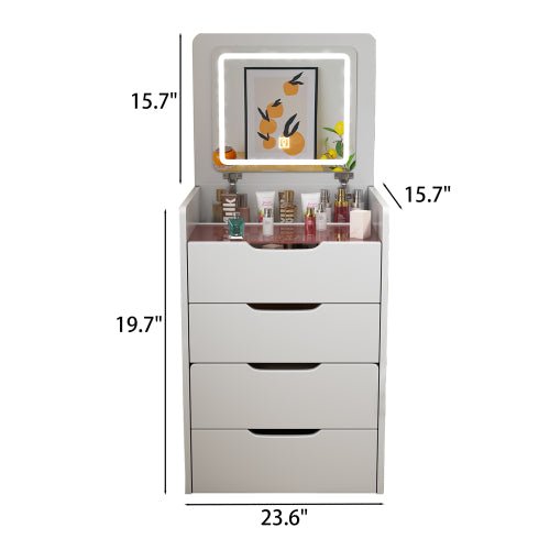Bellemave® 3 in 1 Vanity Desk with Flip Top Mirror and 3 Drawers - Bellemave