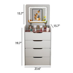 Bellemave® 3 in 1 Vanity Desk with Flip Top Mirror and 3 Drawers - Bellemave