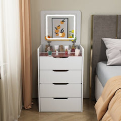 Bellemave® 3 in 1 Vanity Desk with Flip Top Mirror and 3 Drawers - Bellemave