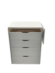 Bellemave® 3 - in - 1 Vanity Set with 3 Drawers and Lights, Hidden Panel and Hidden Stool - Bellemave