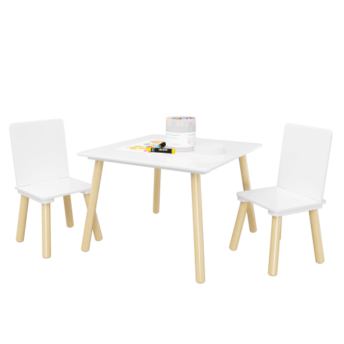Bellemave® 3 Pieces Toddler Table and Chair Set - Bellemave