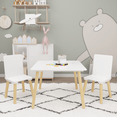 Bellemave® 3 Pieces Toddler Table and Chair Set - Bellemave