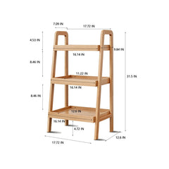 Bellemave® 3 - Tier Beech Wood Shoe Rack - Bellemave