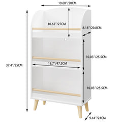 Bellemave® 3 - Tier Bookcase, Book Organizer, Toy Storage Cabinet Organizer - Bellemave