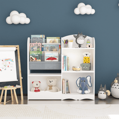 Bellemave® 3 Tier Kids Bookshelf and Toy Organizer - Bellemave