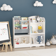 Bellemave® 3 Tier Kids Bookshelf and Toy Organizer - Bellemave