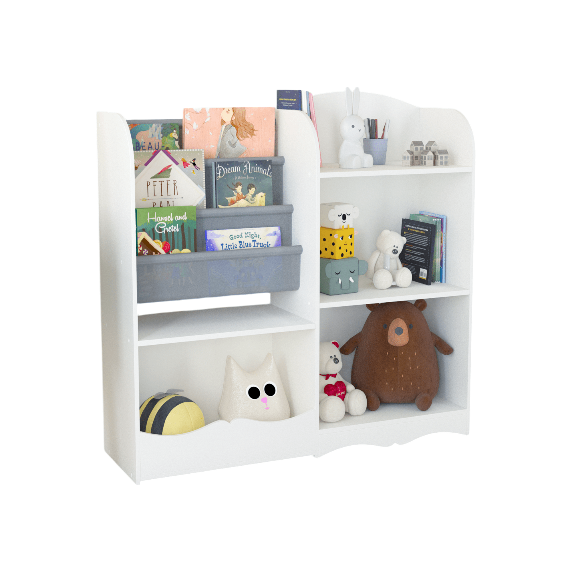 Bellemave® 3 Tier Kids Bookshelf and Toy Organizer - Bellemave