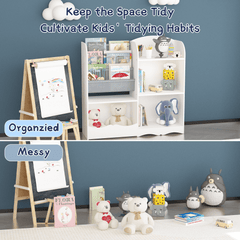 Bellemave® 3 Tier Kids Bookshelf and Toy Organizer - Bellemave