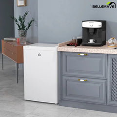 Bellemave® 3.0 Cubic Feet Compact Mini Freezer with Reversible Single Door and Adjustable Thermostat,White - Bellemave