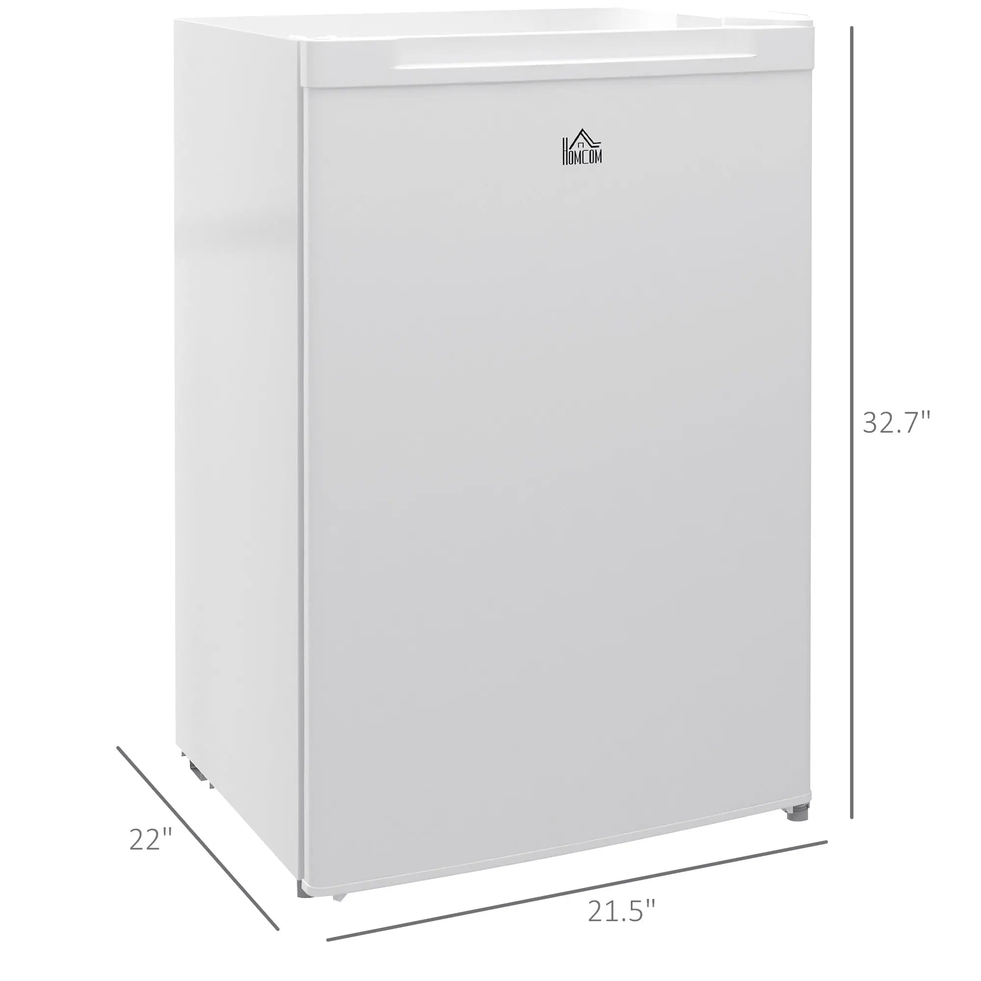 Bellemave® 3.0 Cubic Feet Compact Mini Freezer with Reversible Single Door and Adjustable Thermostat,White - Bellemave