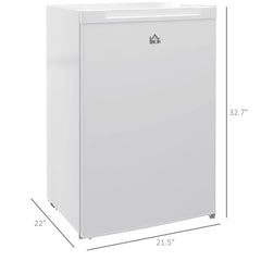 Bellemave® 3.0 Cubic Feet Compact Mini Freezer with Reversible Single Door and Adjustable Thermostat,White - Bellemave