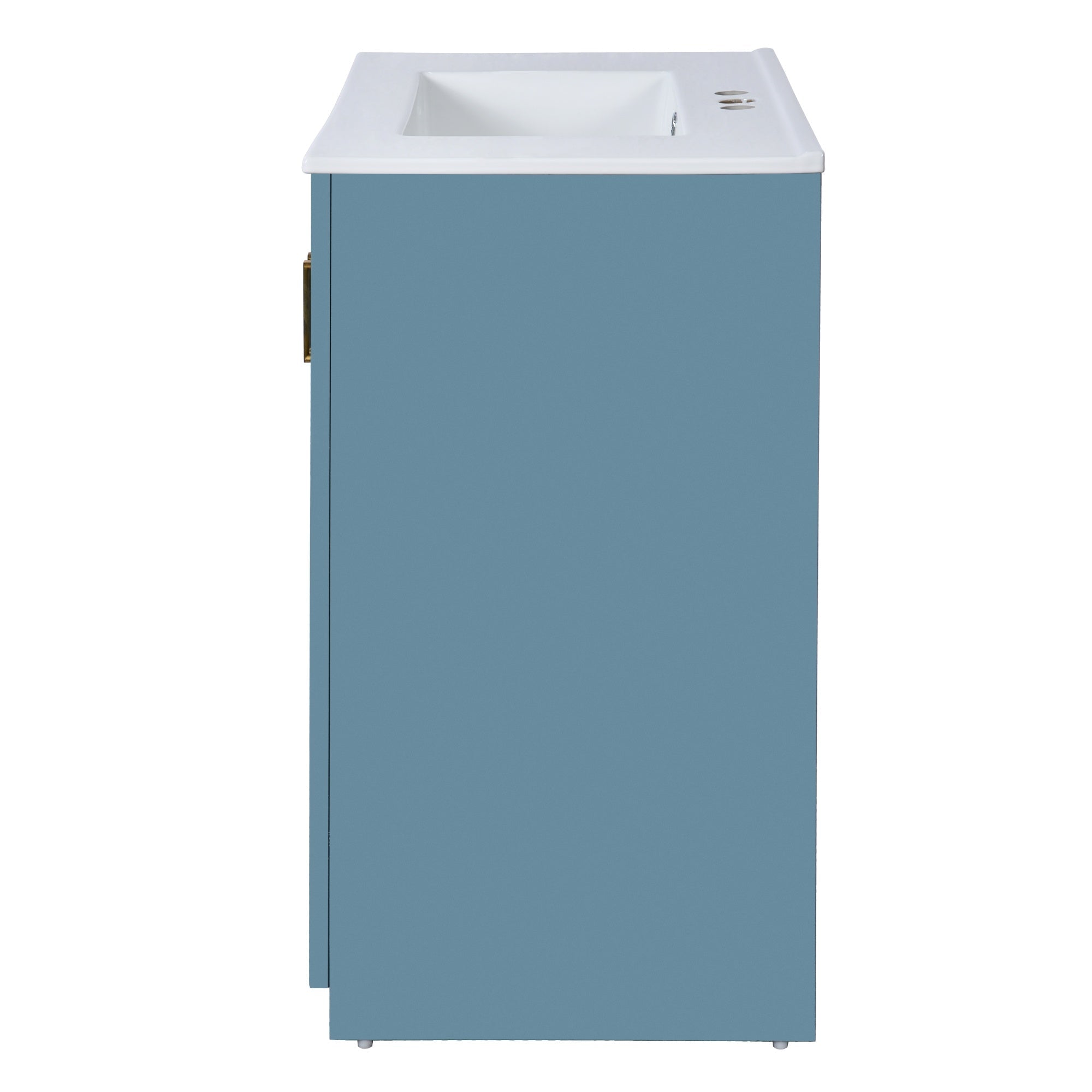 Bellemave® 30 inch Bathroom Vanity with Sink & Countertop,Solid Wood Frame Bathroom Cabinet with Sink,Modern Sink Storage Cabinet with 3 Drawers & Soft Closing Doors - Bellemave