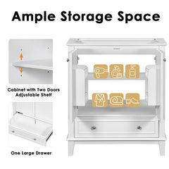 Bellemave® 30" Multi - functional Bathroom Vanity with Doors and Drawer - Bellemave