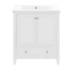 Bellemave® 30" Multi - functional Bathroom Vanity with Doors and Drawer - Bellemave