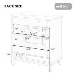 Bellemave® 30" Multi - functional Bathroom Vanity with Doors and Drawer - Bellemave