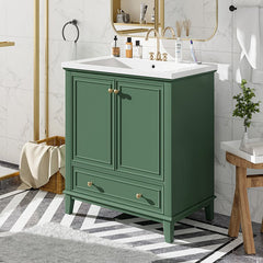 Bellemave® 30" Multi - functional Bathroom Vanity with Doors and Drawer - Bellemave