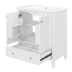 Bellemave® 30" Multi - functional Bathroom Vanity with Doors and Drawer - Bellemave