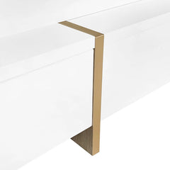 Bellemave® 31.5" Multi - Storage Square Cocktail Tea Table with 4 Drawers and Wood Grain Legs - Bellemave