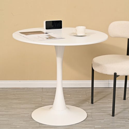 Bellemave® 31.5" Round Dining Table with Metal Base Pedestal Table - Bellemave