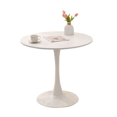 Bellemave® 31.5" Round Dining Table with Metal Base Pedestal Table - Bellemave