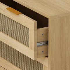 Bellemave® 31.50" 3 Drawers Rattan Storage Cabinet Rattan Drawer - Bellemave