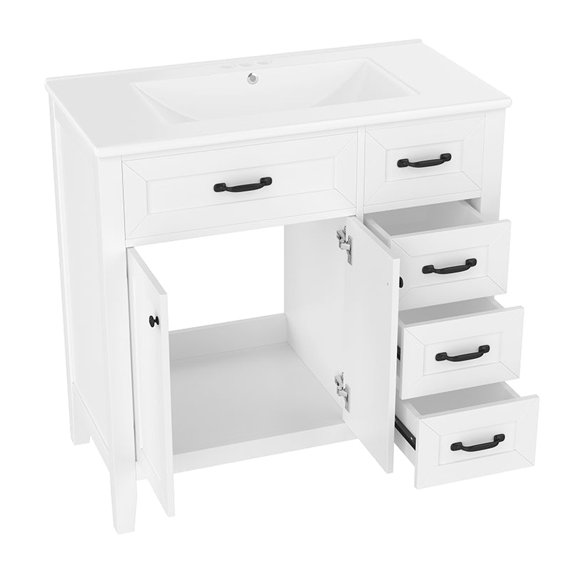 Bellemave® 36" Bathroom Vanity with Sink Combo and Drawers - Bellemave