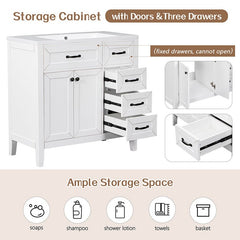 Bellemave® 36" Bathroom Vanity with Sink Combo and Drawers - Bellemave