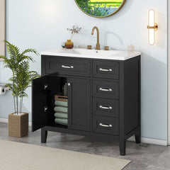 Bellemave® 36" Bathroom Vanity with Sink Combo and Drawers - Bellemave