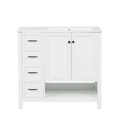 Bellemave® 36" Bathroom Vanity with Sink Top, Two Doors and Two Drawers - Bellemave