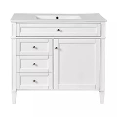 Bellemave® 36 Inch Bathroom Vanity with Sink, Modern Single Sink Bathroom Vanity Cabinet with Storage Drawers and Tip-Out Drawer - Bellemave
