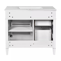 Bellemave® 36 Inch Bathroom Vanity with Sink, Modern Single Sink Bathroom Vanity Cabinet with Storage Drawers and Tip-Out Drawer - Bellemave