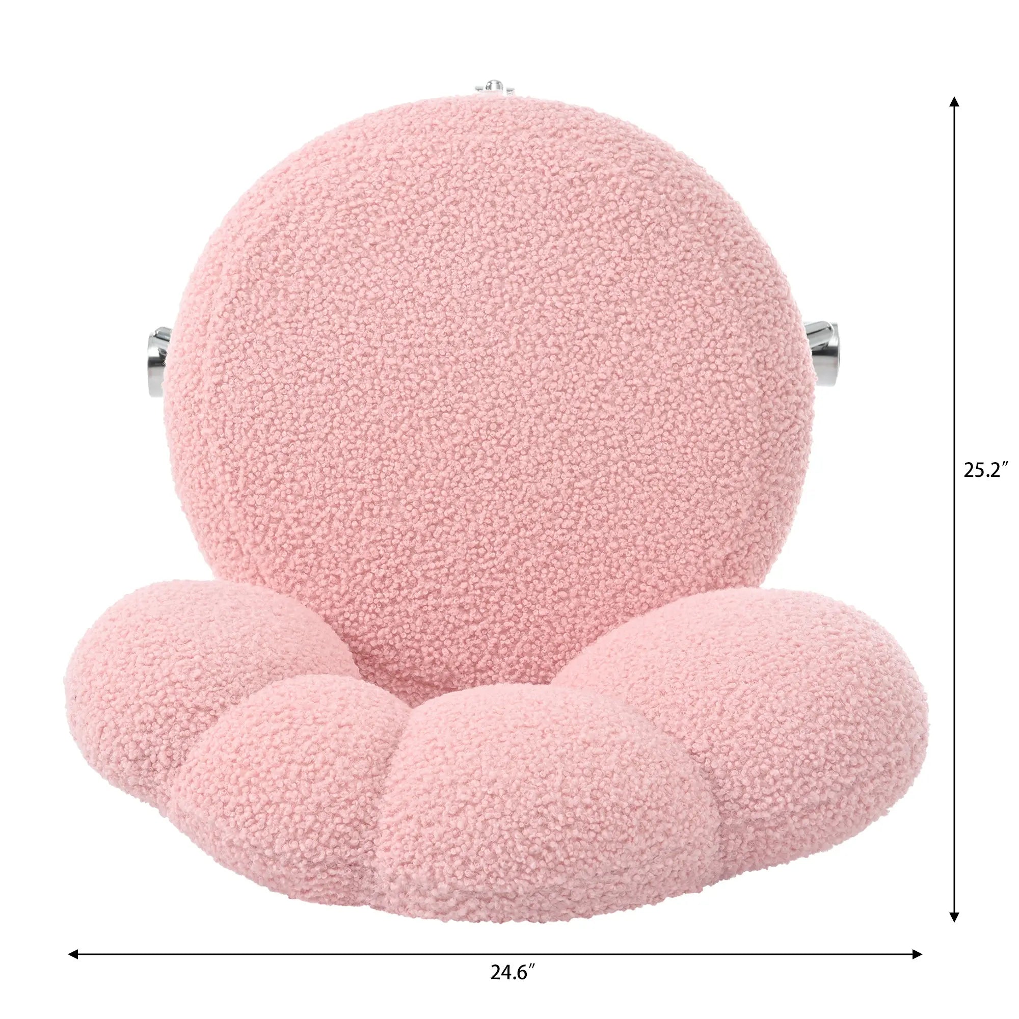 Bellemave® 360° Swivel Height Adjustable Teddy Fabric Swivel Chair - Bellemave